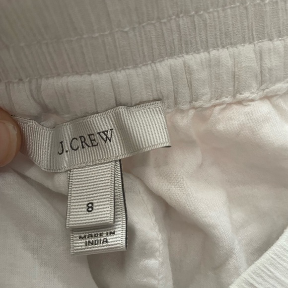 J. Crew Cream Shorts with Black Embroidery - Picture 2 of 5
